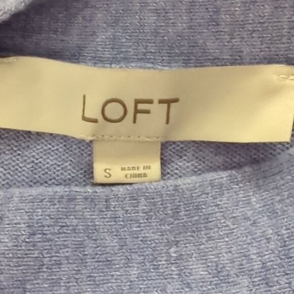 LOFT Blue Boatneck Sweater - Picture 5 of 6